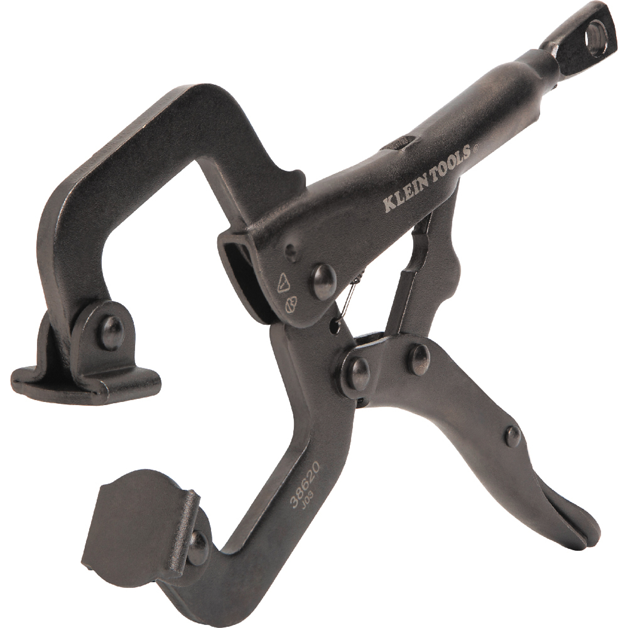 Klein Tools, C-Clamp Locking Pliers With Swivel Jaws, 6in., Jaw Capacity 2.1 in, Model# 38620
